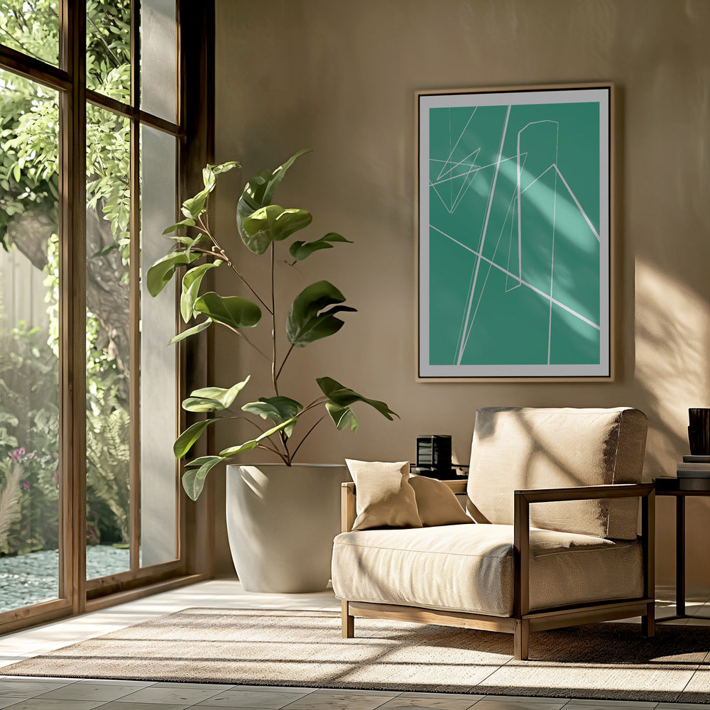 Angular Lines No 8 Poster